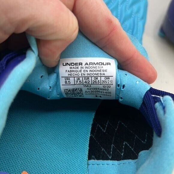 new under armor track shoes 8.5 blue cleats ombré clone magnetico pro FG Elite main image 6